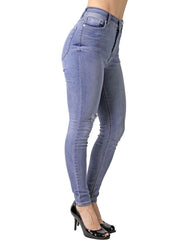 Jeans Mujer Moda Skinny Azul Stfashion 63105016