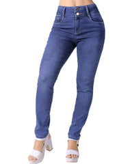 Jeans Mujer Moda Skinny Azul Fergino 52904806