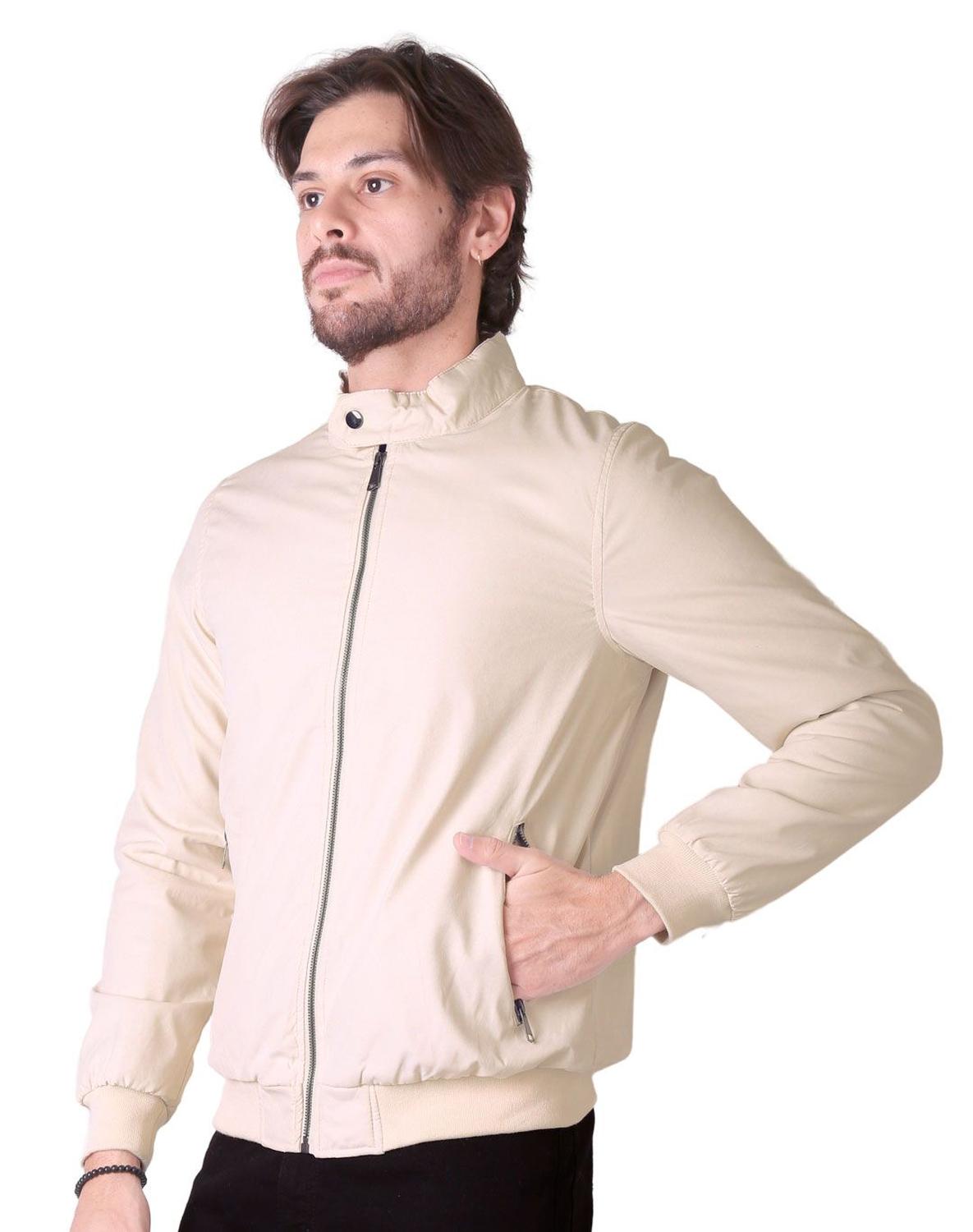 Chamarra beige hombre hotsell