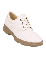 Zapato Mujer Oxford Casual Tacón Crema Stfashion 04804111