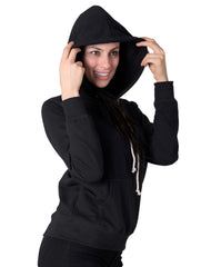 Sudadera Mujer Básico Con Capucha Negro Optima 56504041