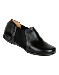 Zapato Mujer Confort Piso Negro Piel Lady Look 01302203