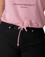 Playera Mujer Moda Camiseta Rosa Stfashion 72604663