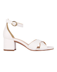 Sandalia Mujer Tacon Blanco Flexi 02504162