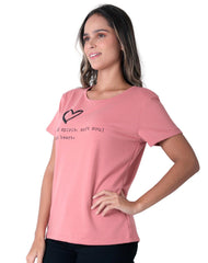 Playera Mujer Moda Camiseta Rosa Stfashion 68705031