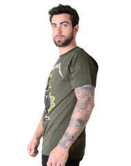 Playera Hombre Moda Camiseta Verde Toxic 51604806