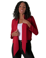 Saco Mujer Formal Cardigan Rojo Stfashion 72604224