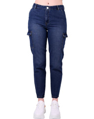 Jeans Mujer Moda Cargo Azul Fergino 52905201