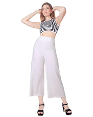 Pantalón Mujer Moda Recto Crema Stfashion 52405015