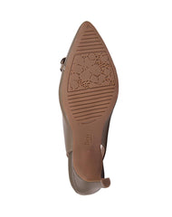 Zapatilla Mujer Tacon Café Piel Flexi 02504166