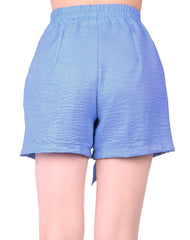 Short Mujer Casual Recto Azul Stfashion 69705420