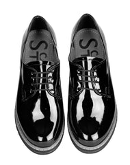 Zapato Mujer Oxford Casual Piso Negro Stfashion 00302907