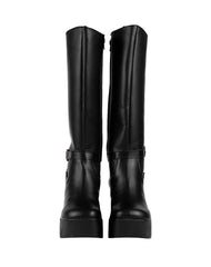 Bota Mujer Casual Tacon Negro Stfashion 18204100