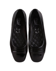 Flat Mujer Negro Piel Flexi 02504233