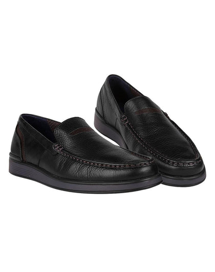 Zapato Hombre Casual Negro Piel Flexi 02504146