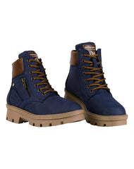 Botin Mujer Casual Tacon Azul Maxim 04804301