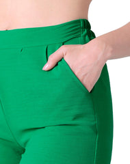 Pantalón Mujer Moda Recto Verde Stfashion 79304605