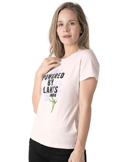 Playera Mujer Moda Camiseta Crema Furor 62107016