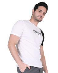 Playera Hombre Moda Camiseta Blanco Aditivo 55205236