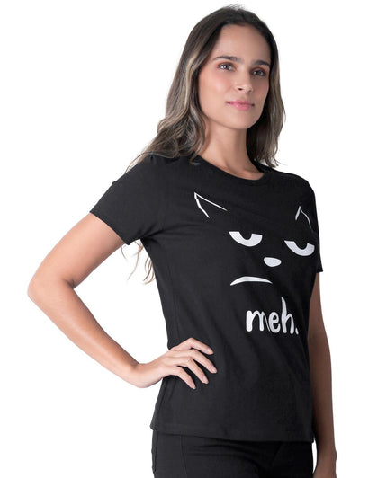 Playera Mujer Moda Camiseta Negro Aditivo 55205007