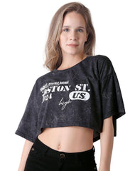 Playera Mujer Moda Camiseta Negro Stfashion 53205014