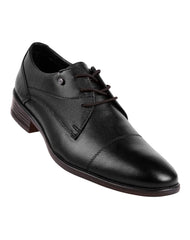 Zapato Hombre Oxford Vestir Negro Piel Lugo Conti 04704202