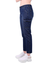 Jeans Mujer Moda Cargo Azul Fergino 52905201