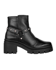 Botin Mujer Casual Tacon Negro Stfashion 04004107