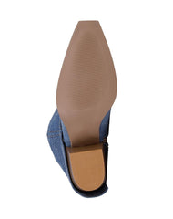 Botín Mujer Casual Tacon Azul Stfashion 23504102