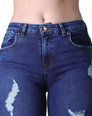 Jeans Mujer Moda Skinny Azul Furor 62106438