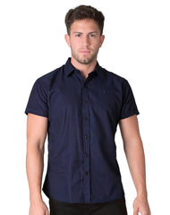 Camisa Hombre Casual Slim Azul Stfashion 50504602