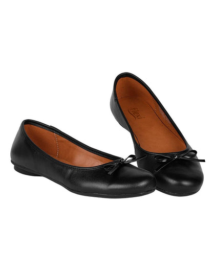 Flat Mujer Negro Piel Flexi 02504149