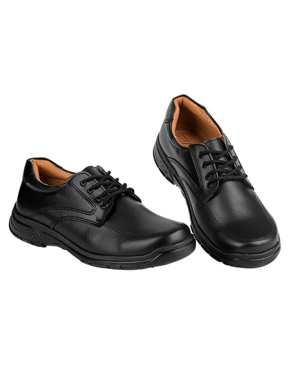 Zapato Escolar Niño Negro Tacto-Piel Stfashion 16803705