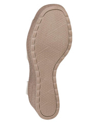 Sandalia Mujer Casual Plataforma Beige Stfashion 16804203