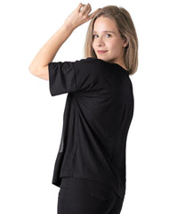 Playera Mujer Moda Camiseta Negro Stfashion 68705002
