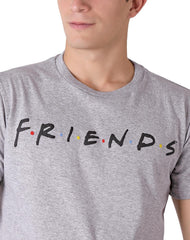 Playera Hombre Moda Camiseta Negro Friends 58204823