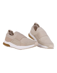 Tenis Mujer Casual Beige Flexi 02504228
