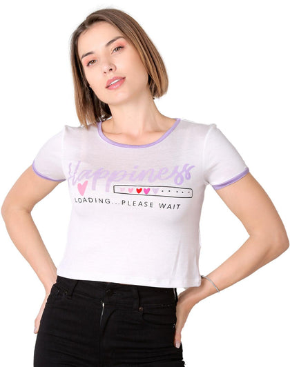 Playera Mujer Moda Camiseta Crema Stfashion 68705011