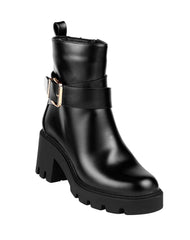 Botin Mujer Casual Tacon Negro Capa De Ozono 06004101