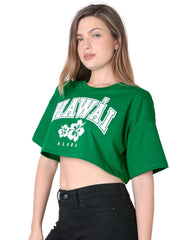 Playera Mujer Moda Verde Stfashion 53205025