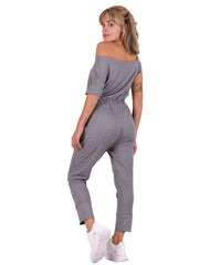 Jumpsuit Mujer Casual Gris Stfashion 79304010