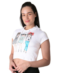Playera Mujer Moda Camiseta Blanco Stfashion 69704621