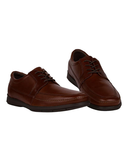 Zapato Hombre Oxford Vestir Café Piel Flexi 02504136