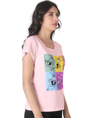 Playera Mujer Moda Camiseta Rosa Warner Bros 58204803