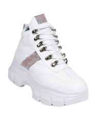 Tenis Mujer Casual Plataforma Blanco Stfashion 23504112