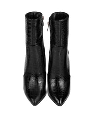 Botin Mujer Formal Tacon Negro Capa De Ozono 06004105