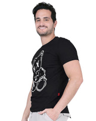 Playera Hombre Moda Camiseta Negro Aditivo 55205239