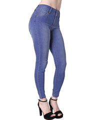 Jeans Mujer Básico Skinny Azul Stfashion 63104211