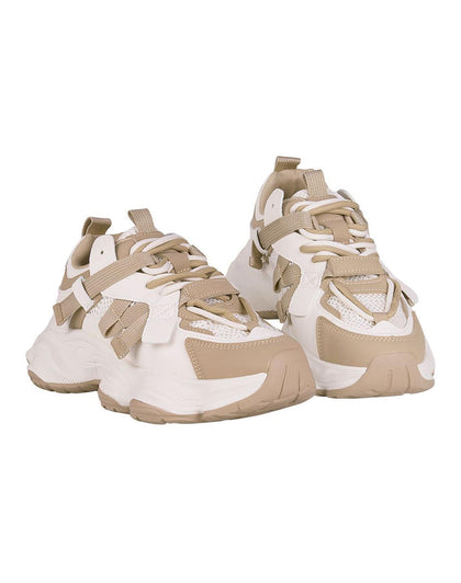 Tenis Mujer Casual Beige Via Urbana 06804105