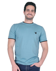 Playera Hombre Basico Camiseta Azul Stfashion 61705401